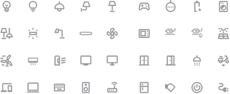 Appliance Icons Grid